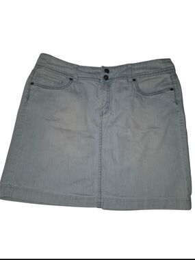Point Zero Light Blue Denim Mini Skirt Size 13/14